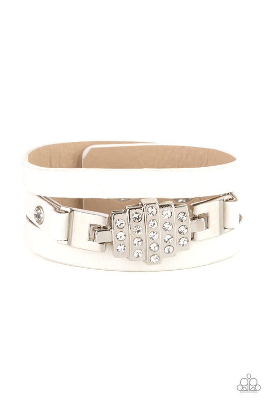 Ultra Urban - White Paparazzi Urban Bracelet