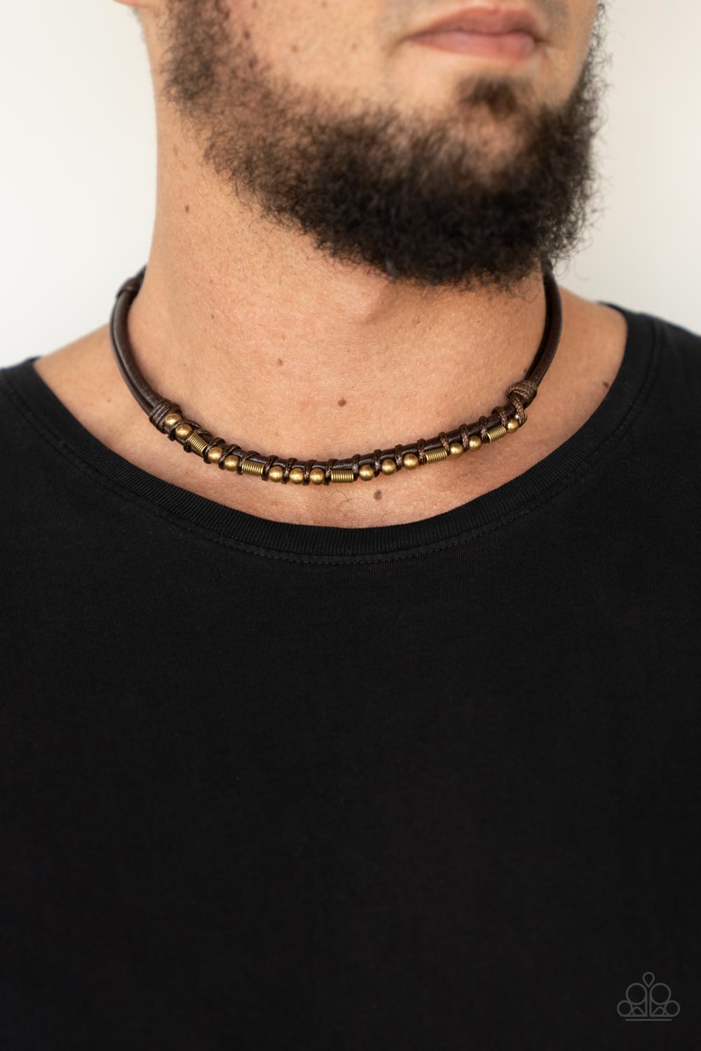 Westside Wrangler - Brass Paparazzi Urban Necklace