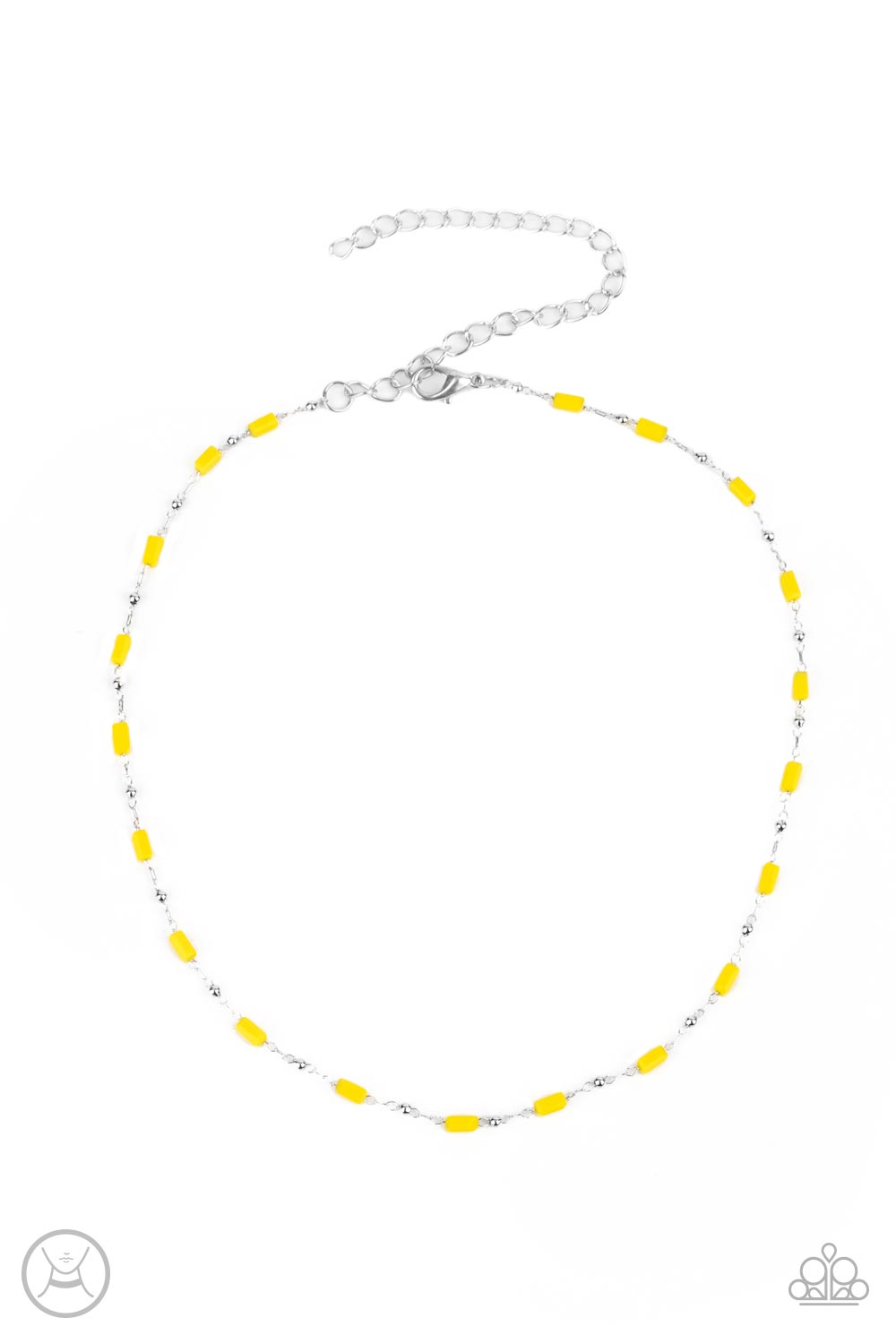 Urban Expo - Yellow Paparazzi Choker Necklace