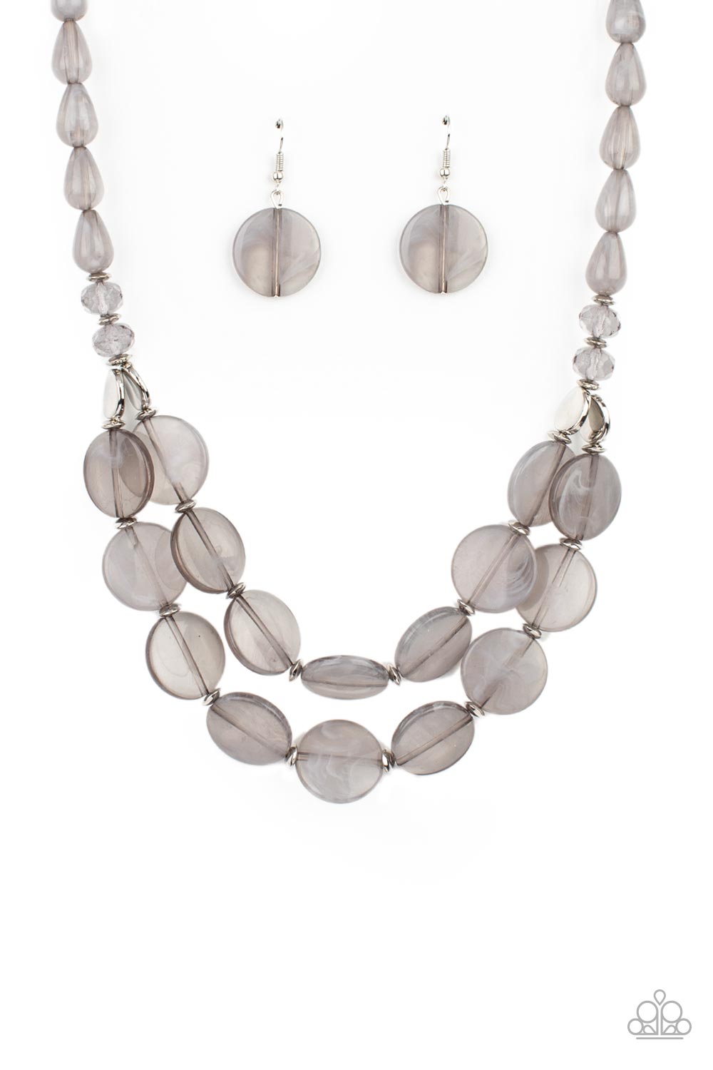 Beach Day Demure - Silver Paparazzi Necklace