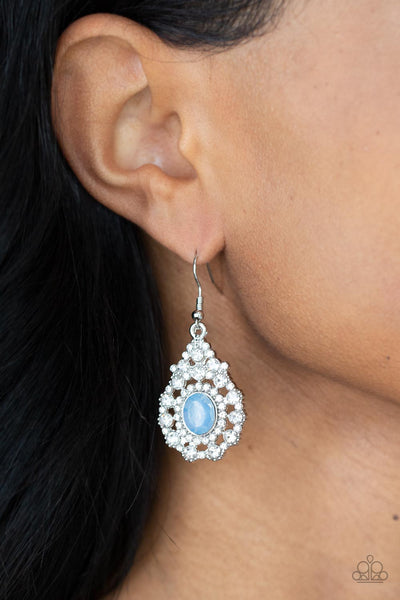 Fabulously wealthy blue store earring paparazzi