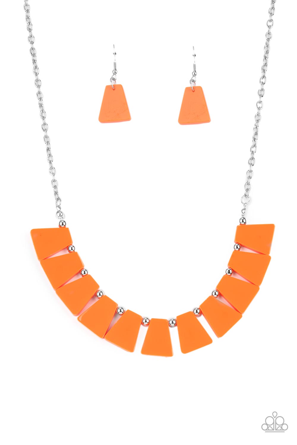 Vivaciously Versatile - Orange Paparazzi Necklace