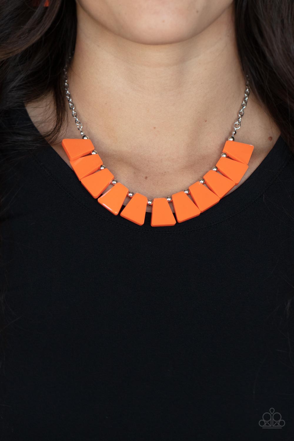 Vivaciously Versatile - Orange Paparazzi Necklace