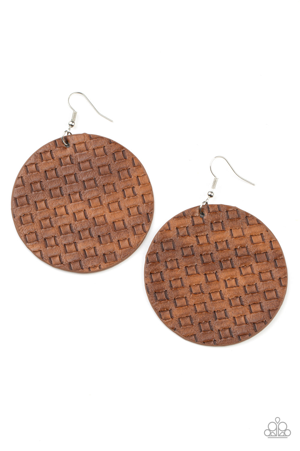 WEAVE Me Out Of It - Brown Paparazzi Earrings