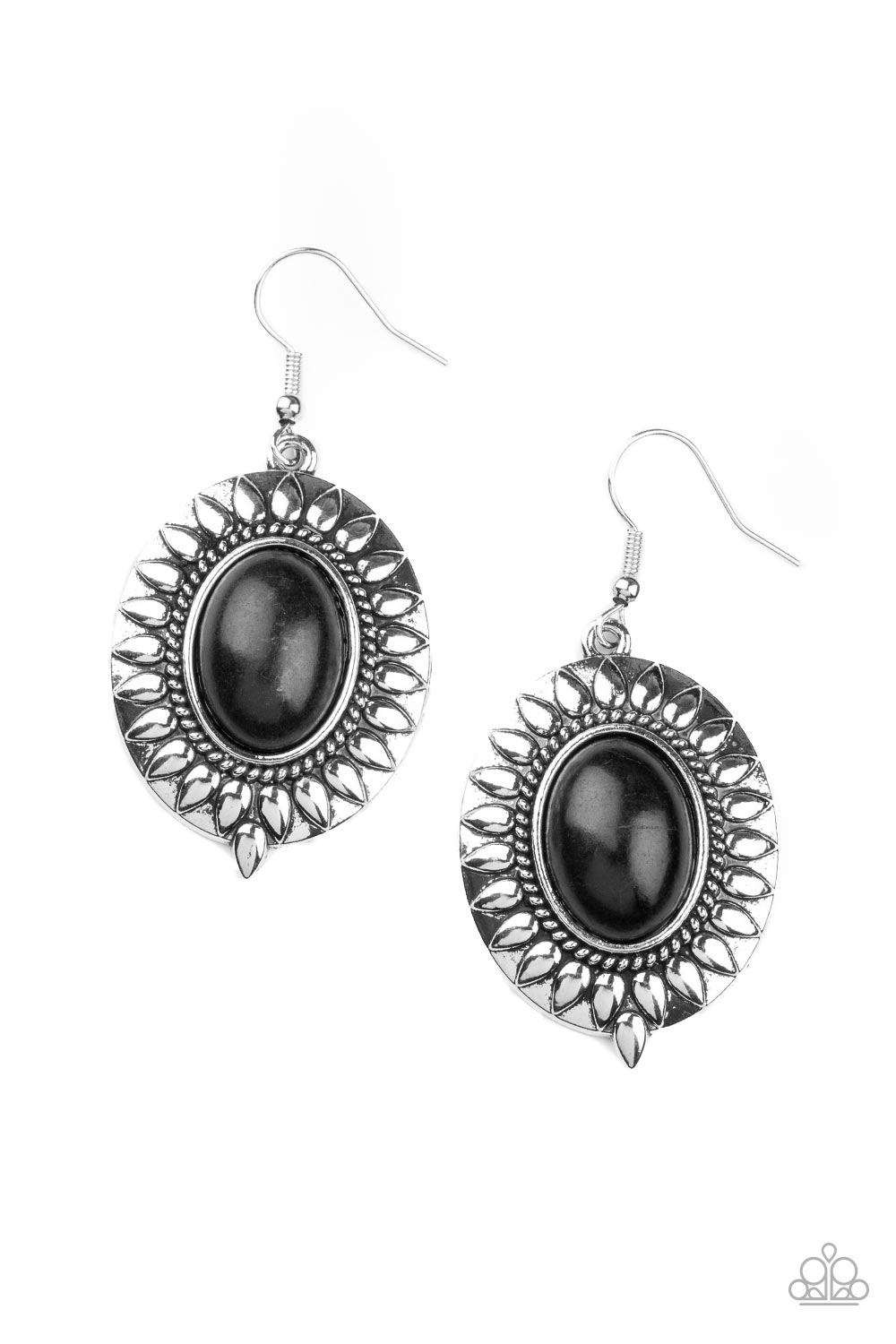 Mesa Garden - Black Paparazzi Earrings