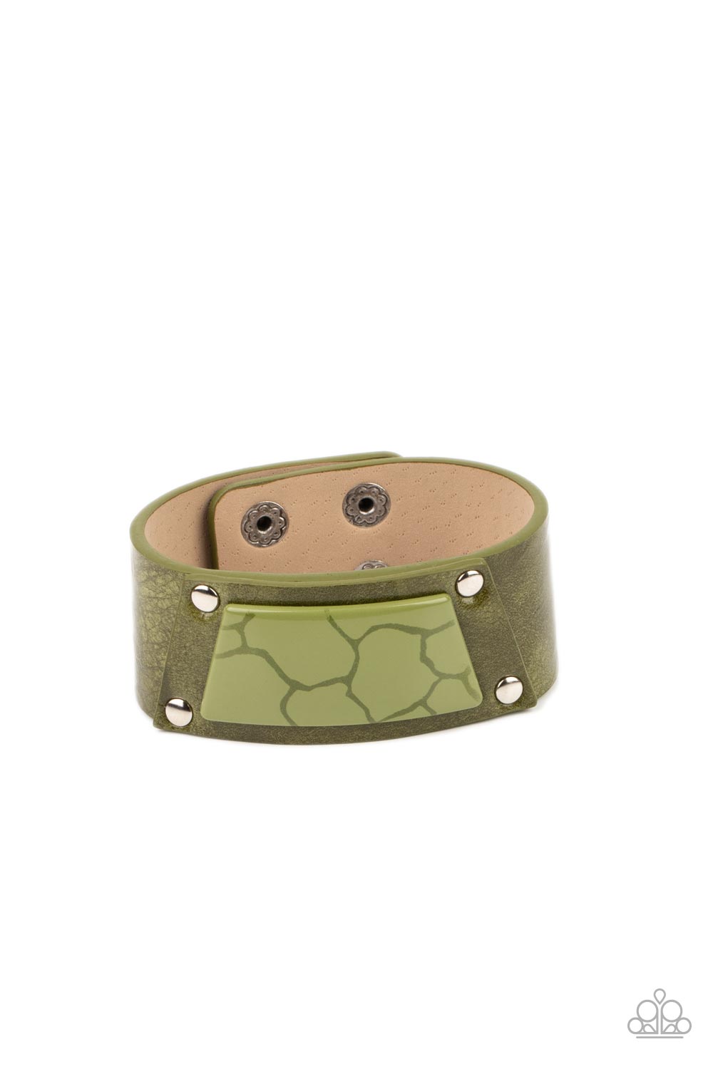 Geo Glamper - Green Paparazzi Urban Bracelet