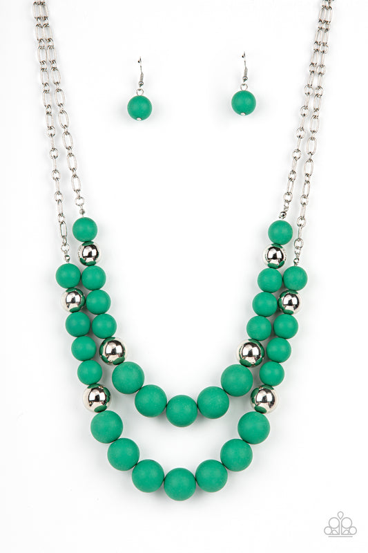 Vivid Vanity - Green Paparazzi Necklace