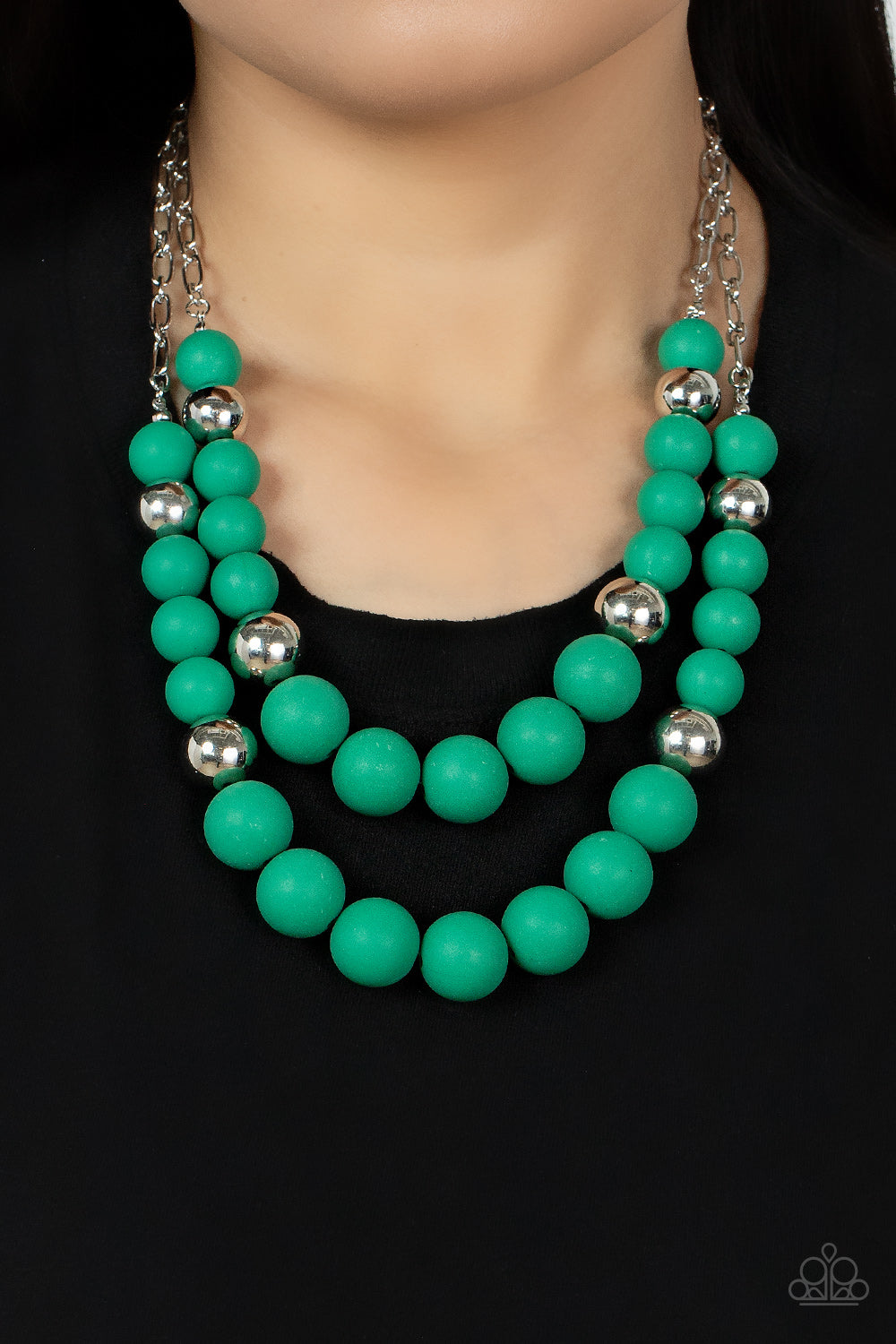 Vivid Vanity - Green Paparazzi Necklace