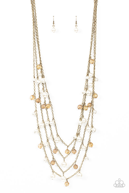 Vintage Virtuoso - Brass Paparazzi Necklace