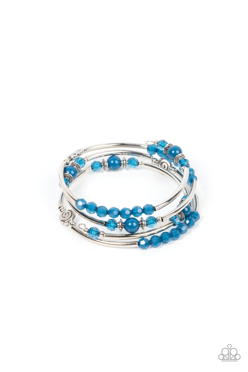 Whimsically Whirly - Blue Paparazzi Bracelet