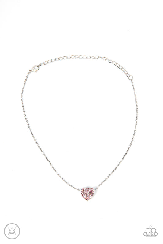 Twitterpated Twinkle - Pink Paparazzi Choker Necklace