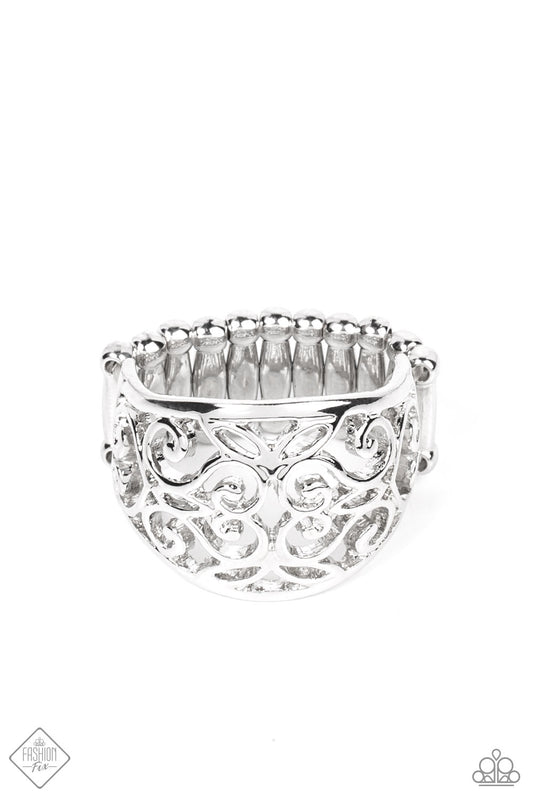 WISTFUL Thinking - Silver Paparazzi Exclusive Fashion Fix Ring