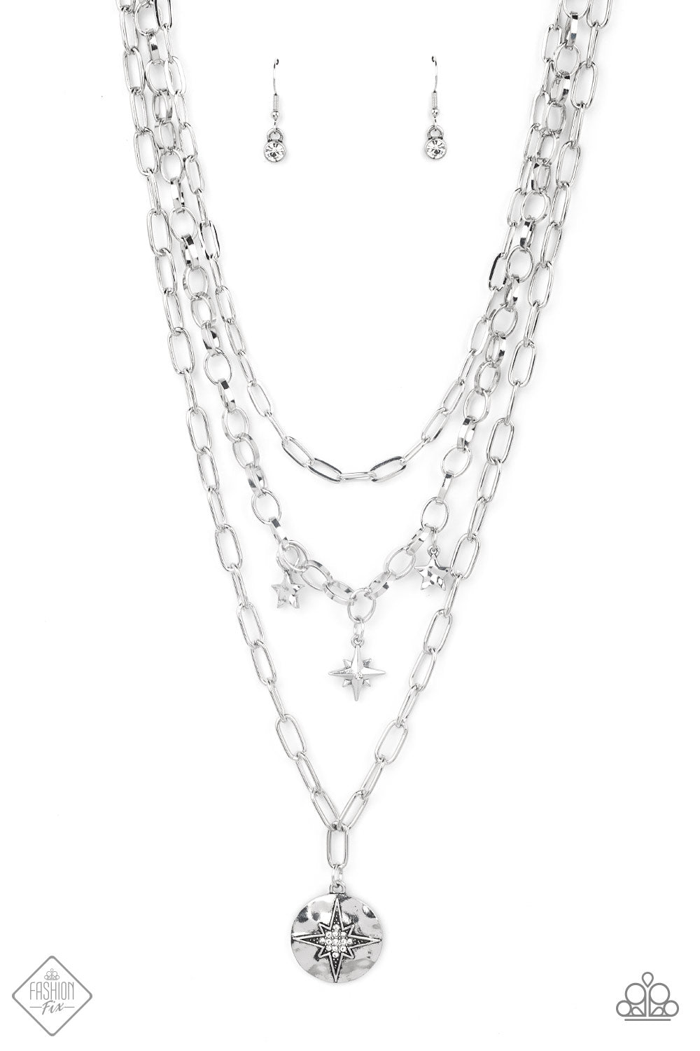 Under the Northern Lights - White Paparazzi Fashion Fix Necklace