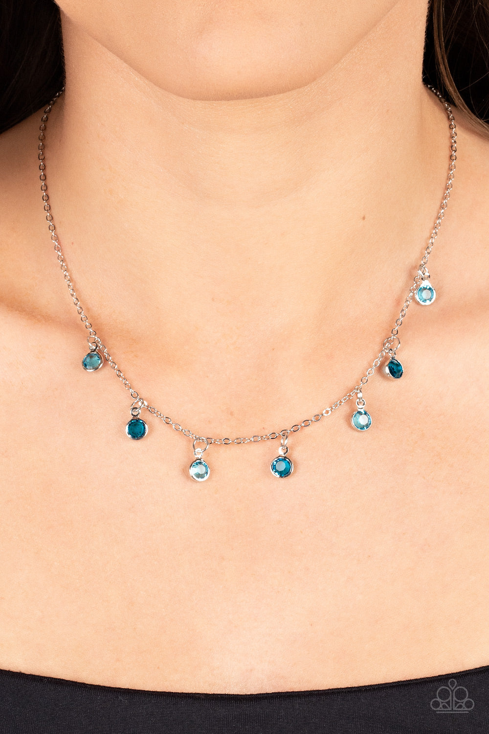 Carefree Charmer - Blue Paparazzi Necklace