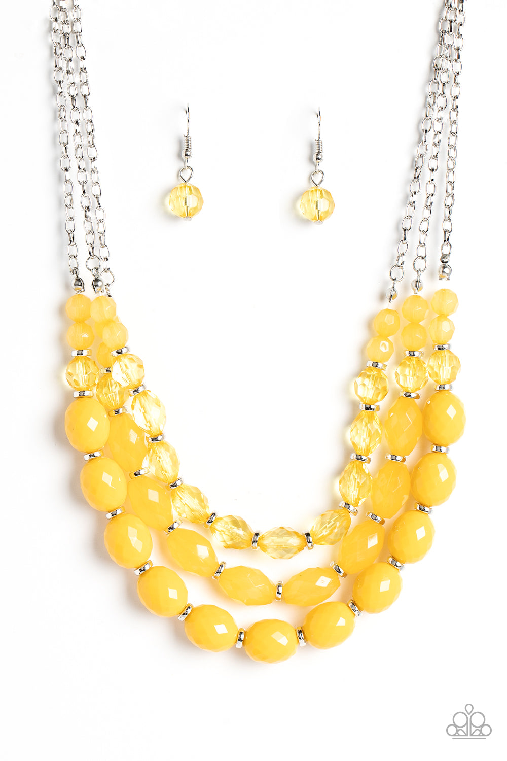 Tropical Hideaway - Yellow Paparazzi Necklace