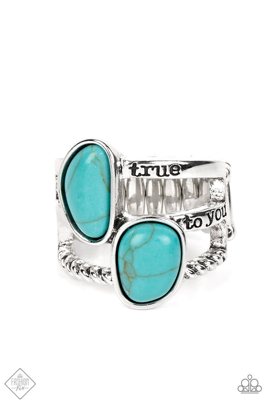 True to You - Blue Paparazzi Fashion Fix Ring