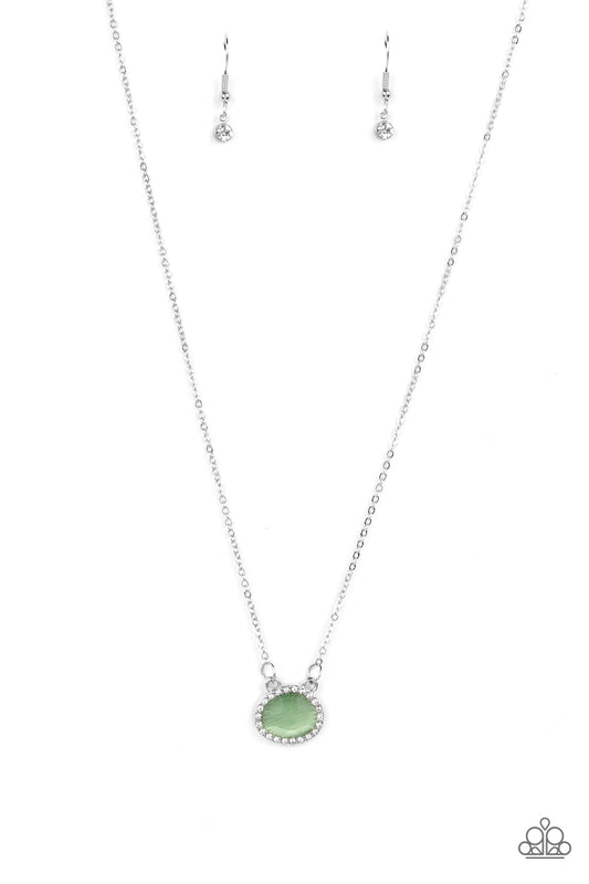 Treasure Me Always - Green Paparazzi Necklace