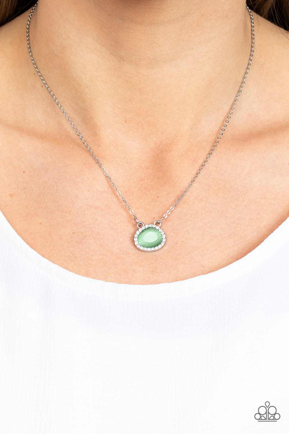 Treasure Me Always - Green Paparazzi Necklace