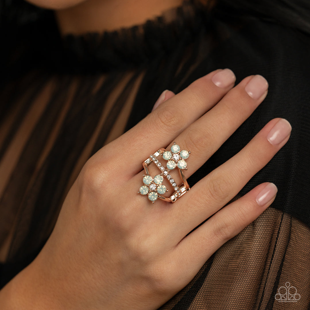 Precious Petals - Rose Gold Paparazzi Ring