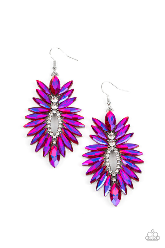 Turn up the Luxe - Pink Paparazzi Earrings