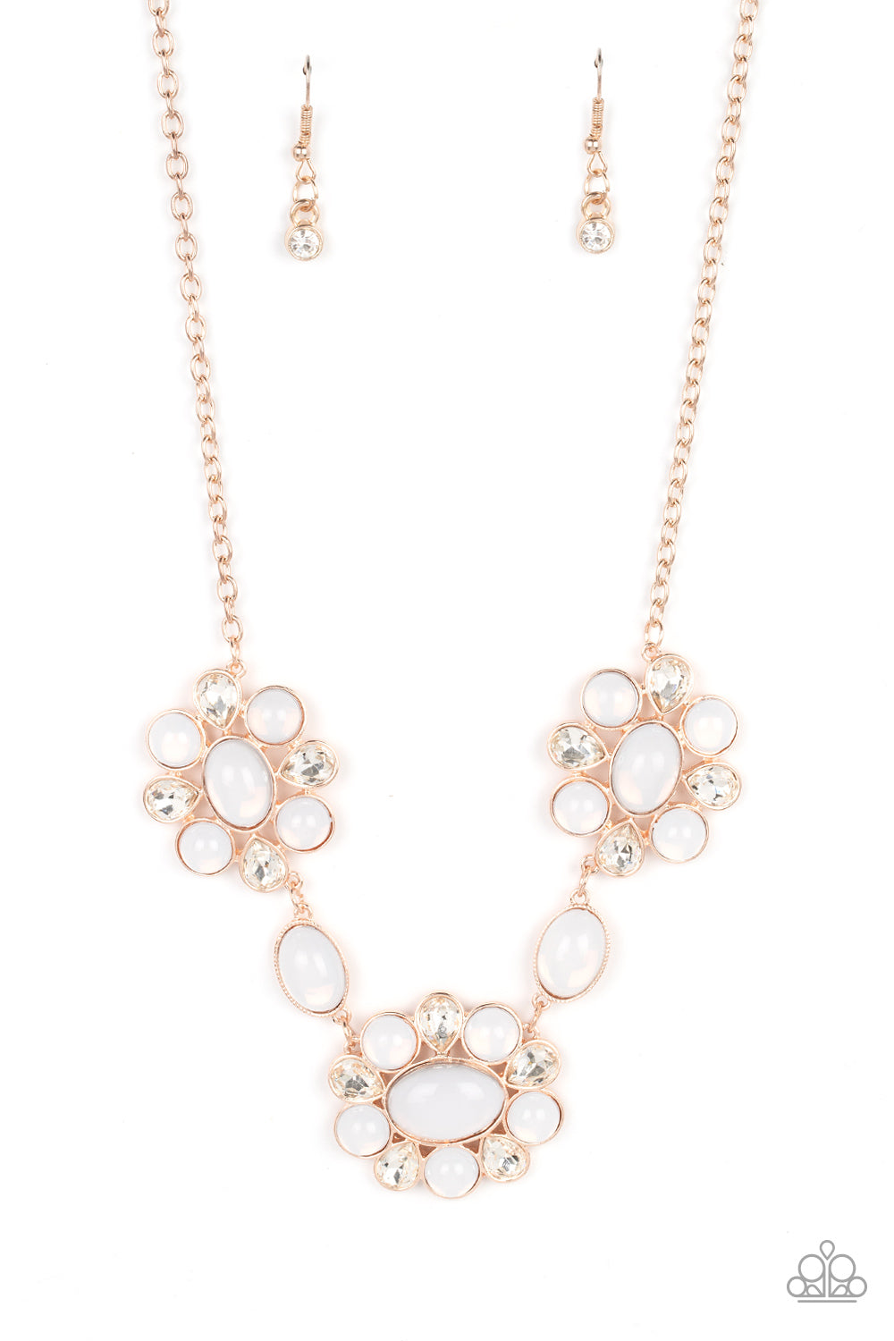 Your Chariot Awaits - Rose Gold Paparazzi Life of the Party Necklace