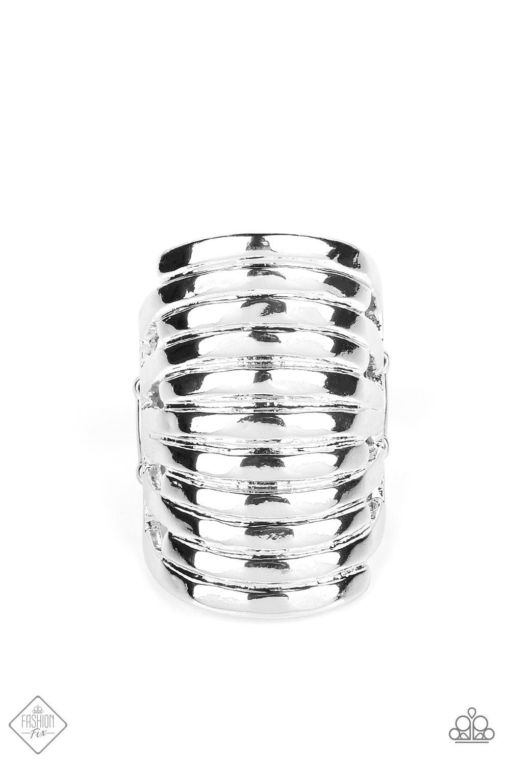 Imperial Glory Silver Paparazzi Fashion Fix Ring