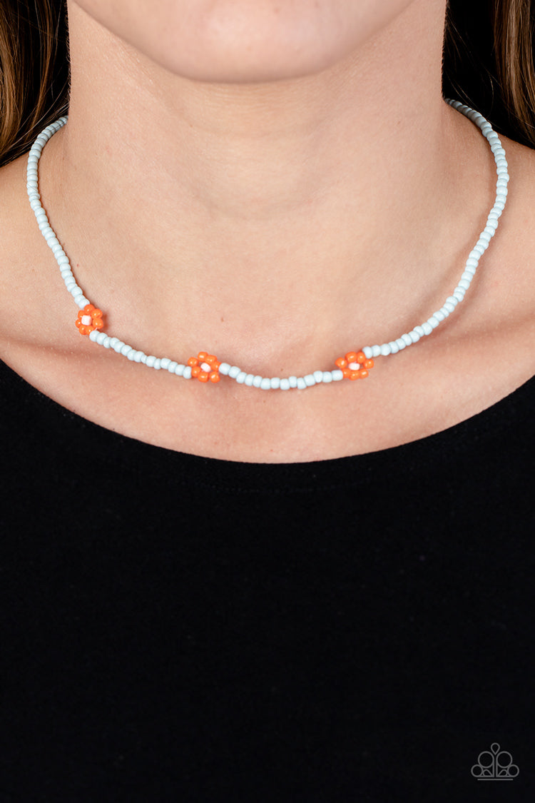 Bewitching Beading - Orange Paparazzi Necklace