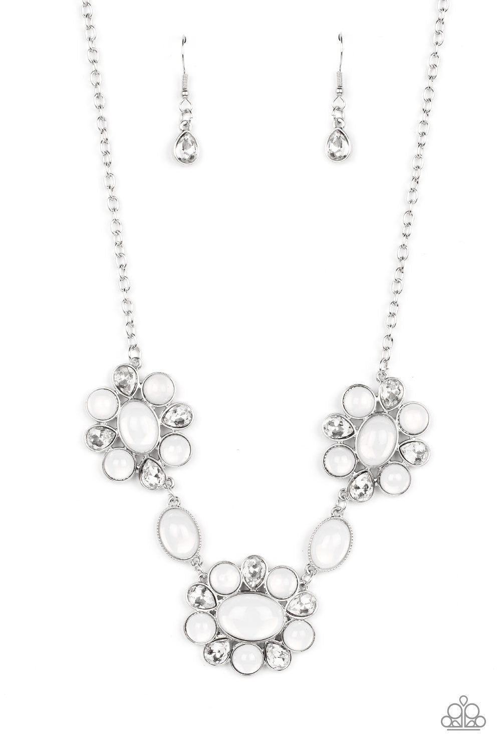 Your Chariot Awaits - White Paparazzi Necklace