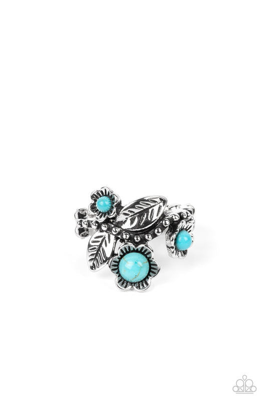 Wonderland Wildflower - Blue Paparazzi Ring