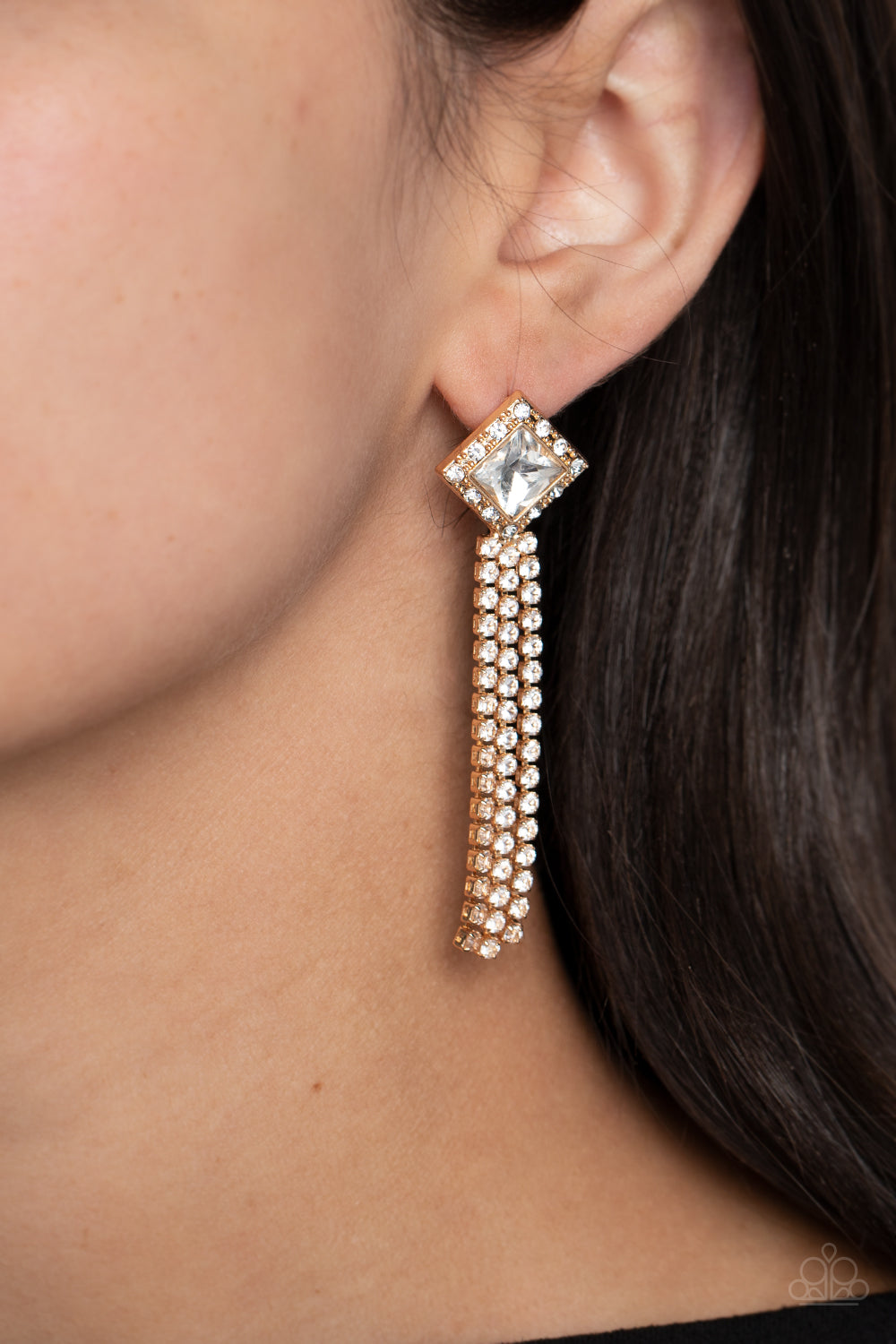 Seasonal Sparkle - Gold Earrings