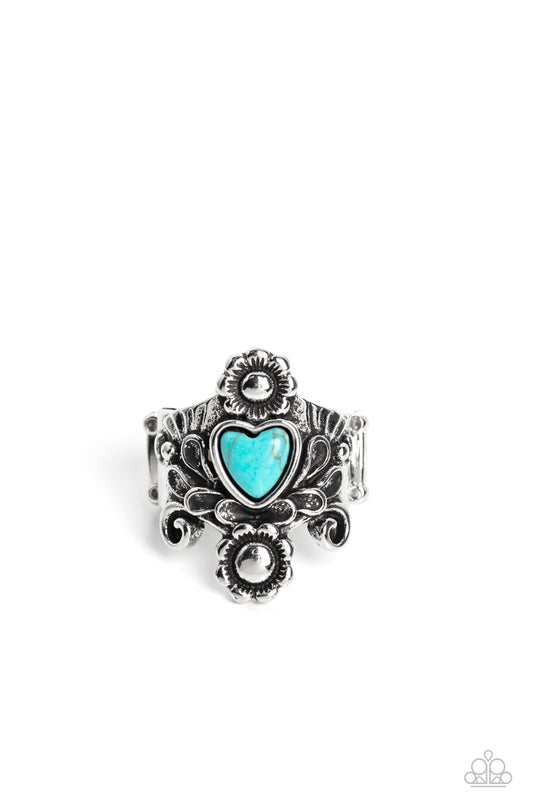 Trailblazing Tribute - Blue Paparazzi Ring