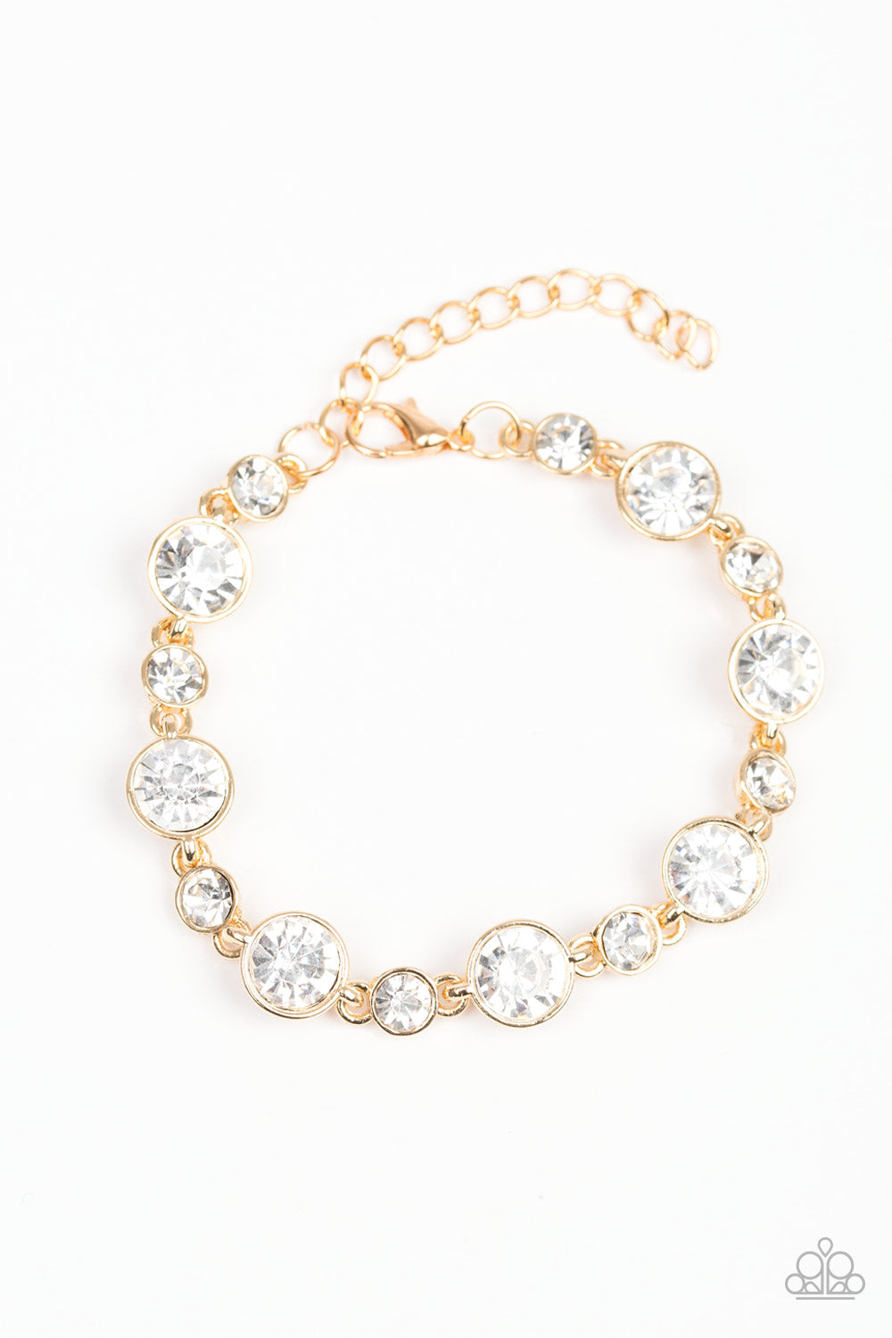 Starstruck Sparkle - Gold Paparazzi Clasp Bracelet