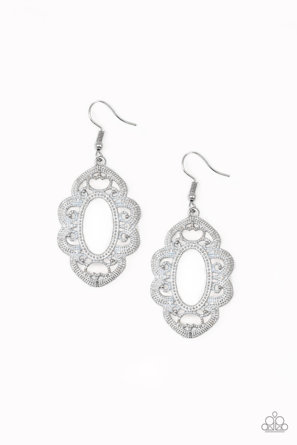 Mantras and Mandalas White Paparazzi Earrings