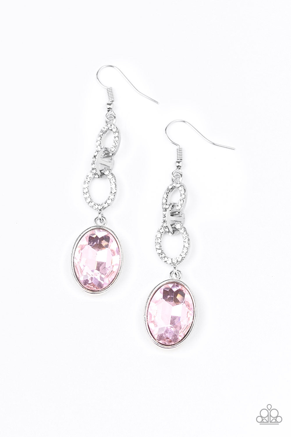 Extra Ice Queen - Pink Paparazzi Earrings