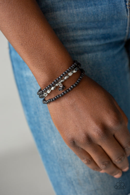 Tour de Tranquility - Black Paparazzi Bracelet