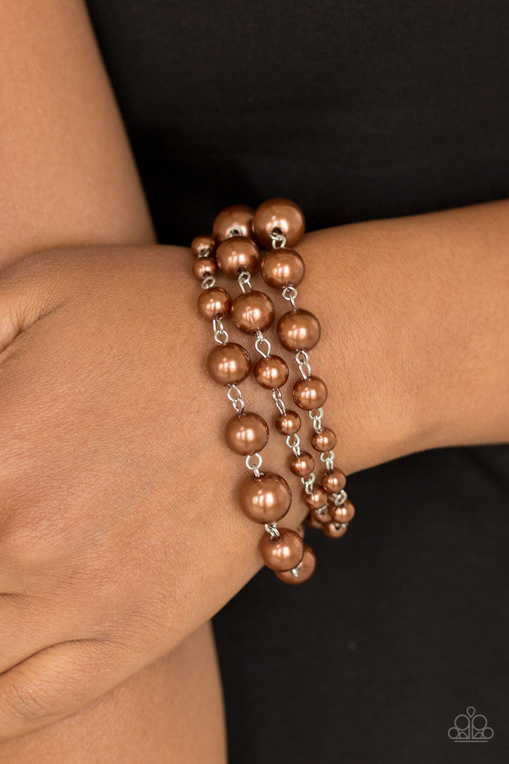 Until The End Of TIMELESS - Brown Paparazzi Bracelet