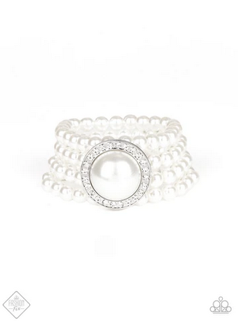 Top Tier Twinkle - White Paparazzi Bracelet