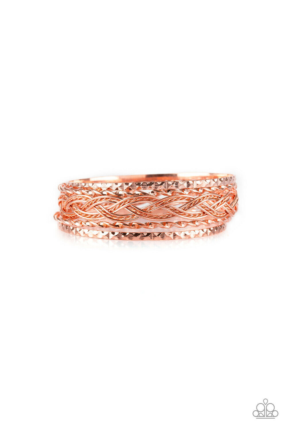 Paparazzi Straight Street Copper Bangle Bracelet