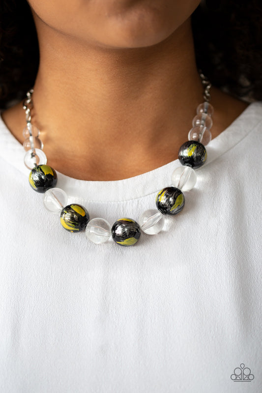 Paparazzi Torrid Tide Yellow Necklace