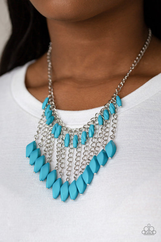 Venturous Vibes Blue Paparazzi Necklace