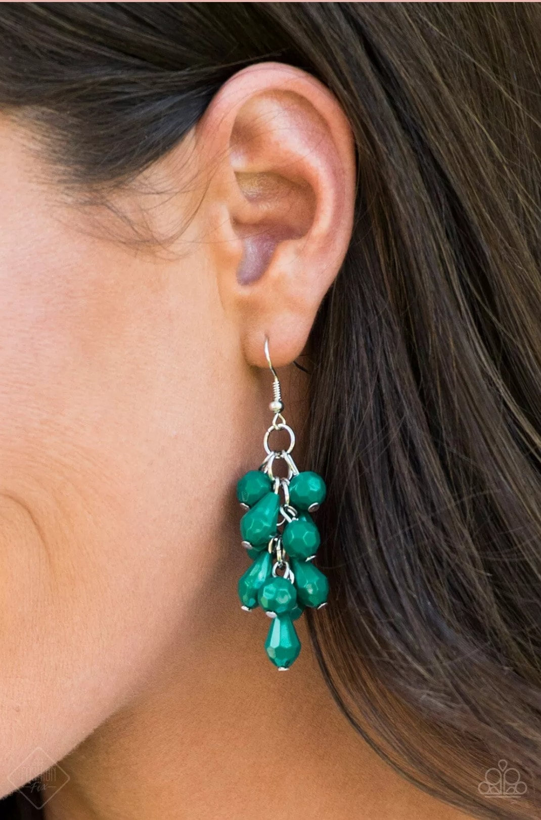 Fabulously Flamenco Green Paparazzi Earrings