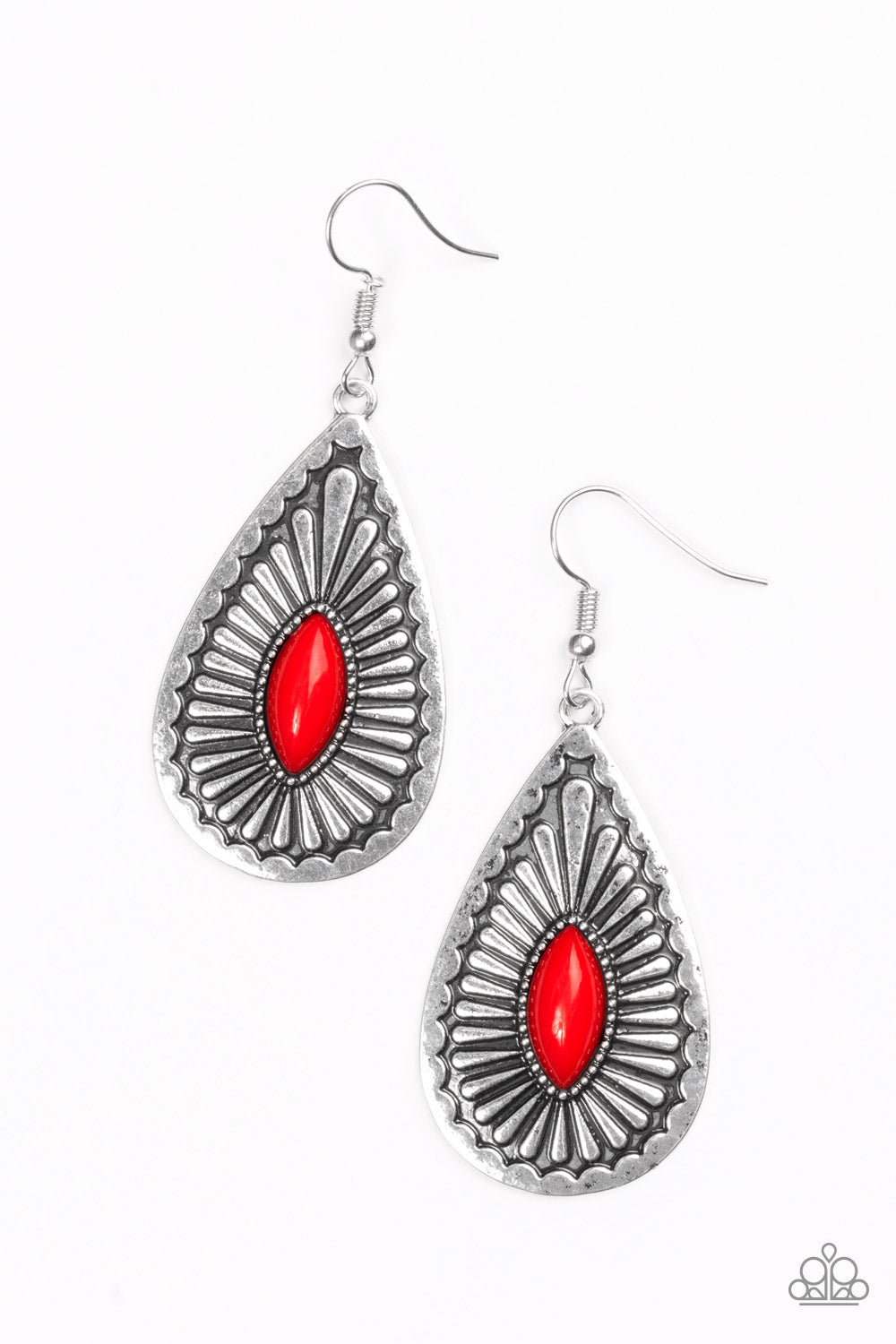 Wild Wilderness - Red Paparazzi Earrings