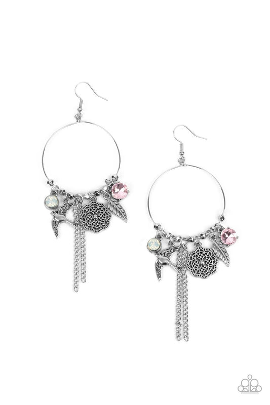 Tweet Dreams Pink Paparazzi Earrings