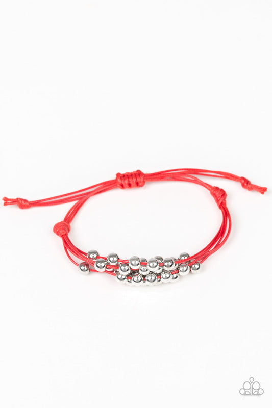 Without Skipping a BEAD - Red Paparazzi Bracelet