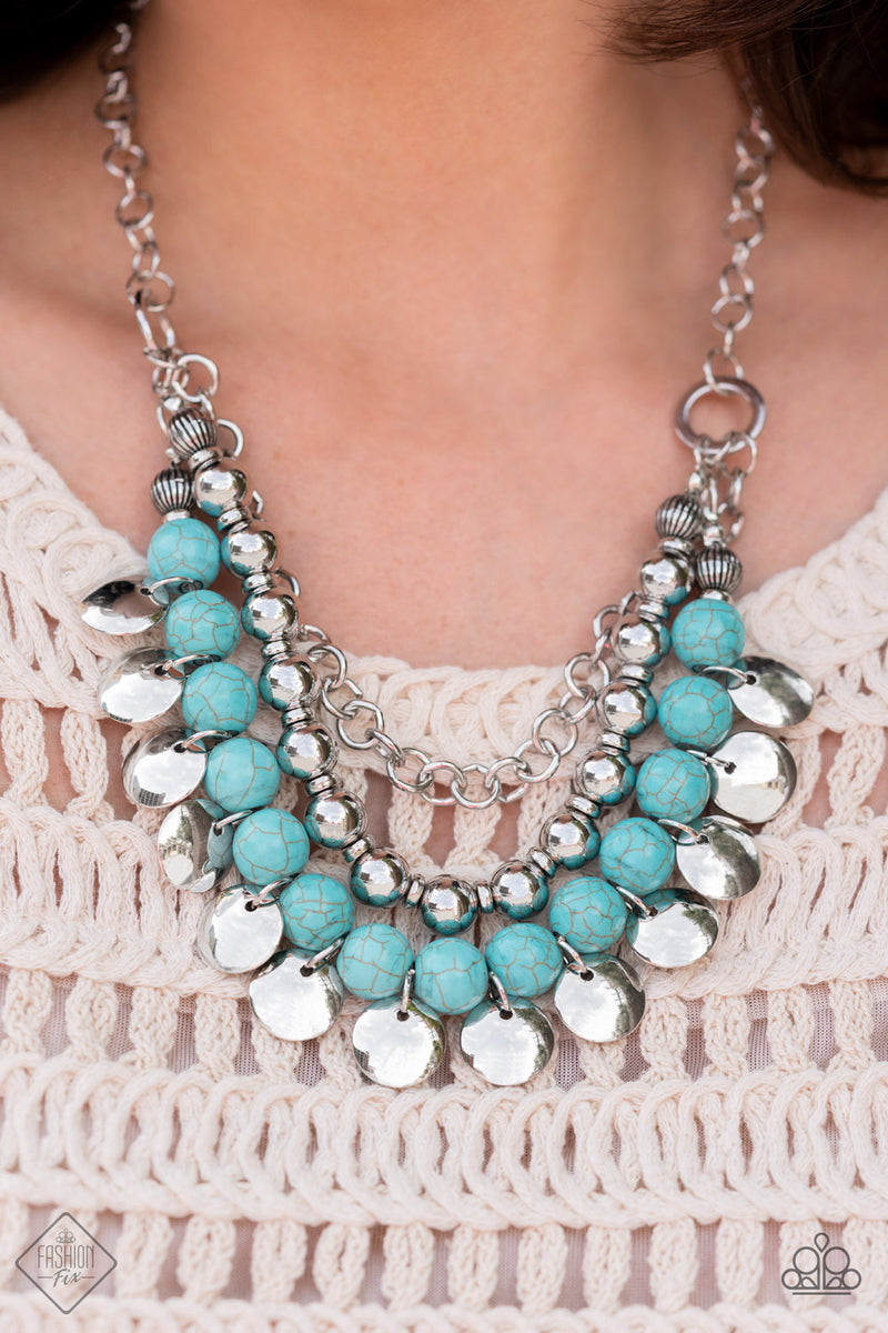 Leave Her Wild - Blue Paparazzi Fashion Fix Necklace – jemtastic jewelry