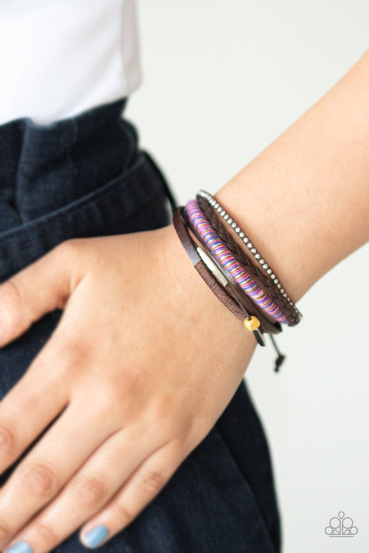 Wander-Struck Multi Paparazzi Bracelet