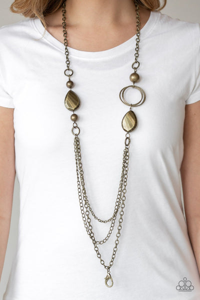 Rebels Have More Fun - Brass Paparazzi Lanyard Necklace – jemtastic jewelry