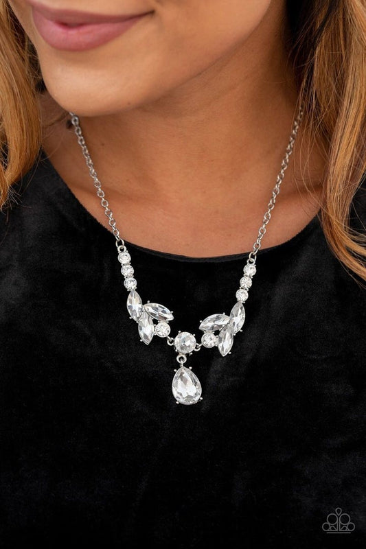 Unrivaled Sparkle White Paparazzi Necklace