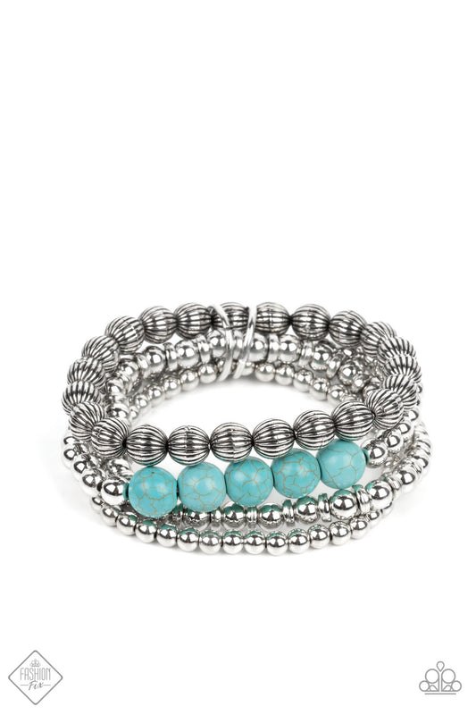 Wildland Wanderer - Blue Paparazzi Fashion Fix Bracelet