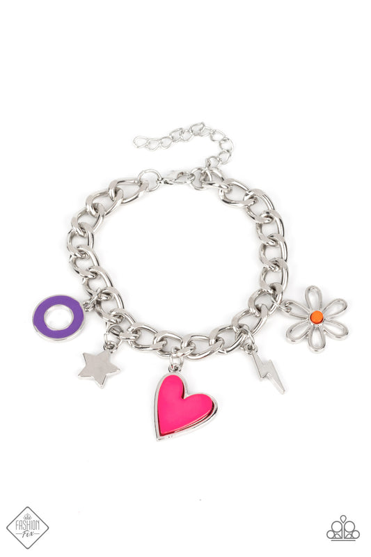 Turn Up the Charm - Multi Paparazzi Fashion Fix Bracelet